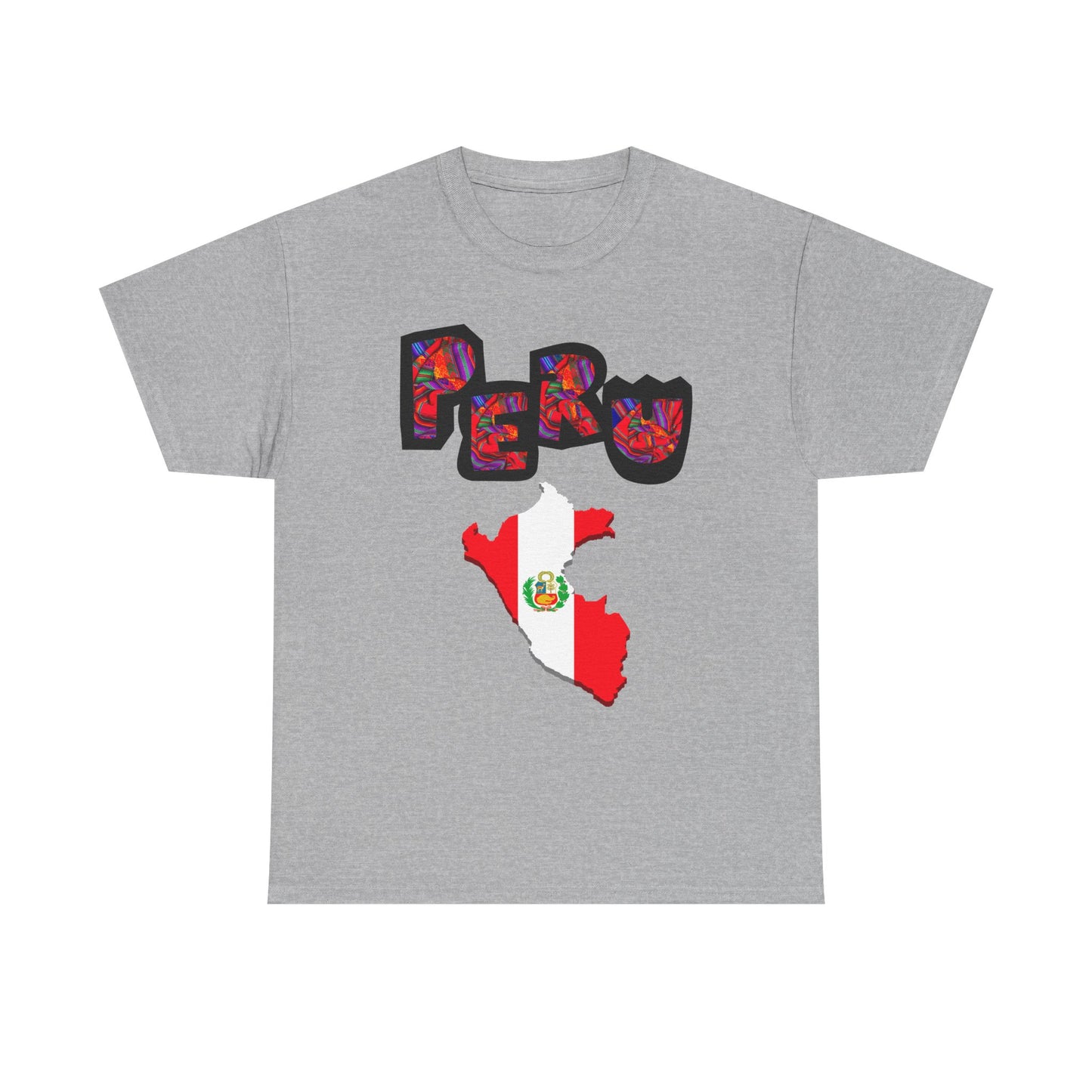 Best Peruvian T-shirt USA Unisex | Peru Map Flag Tee
