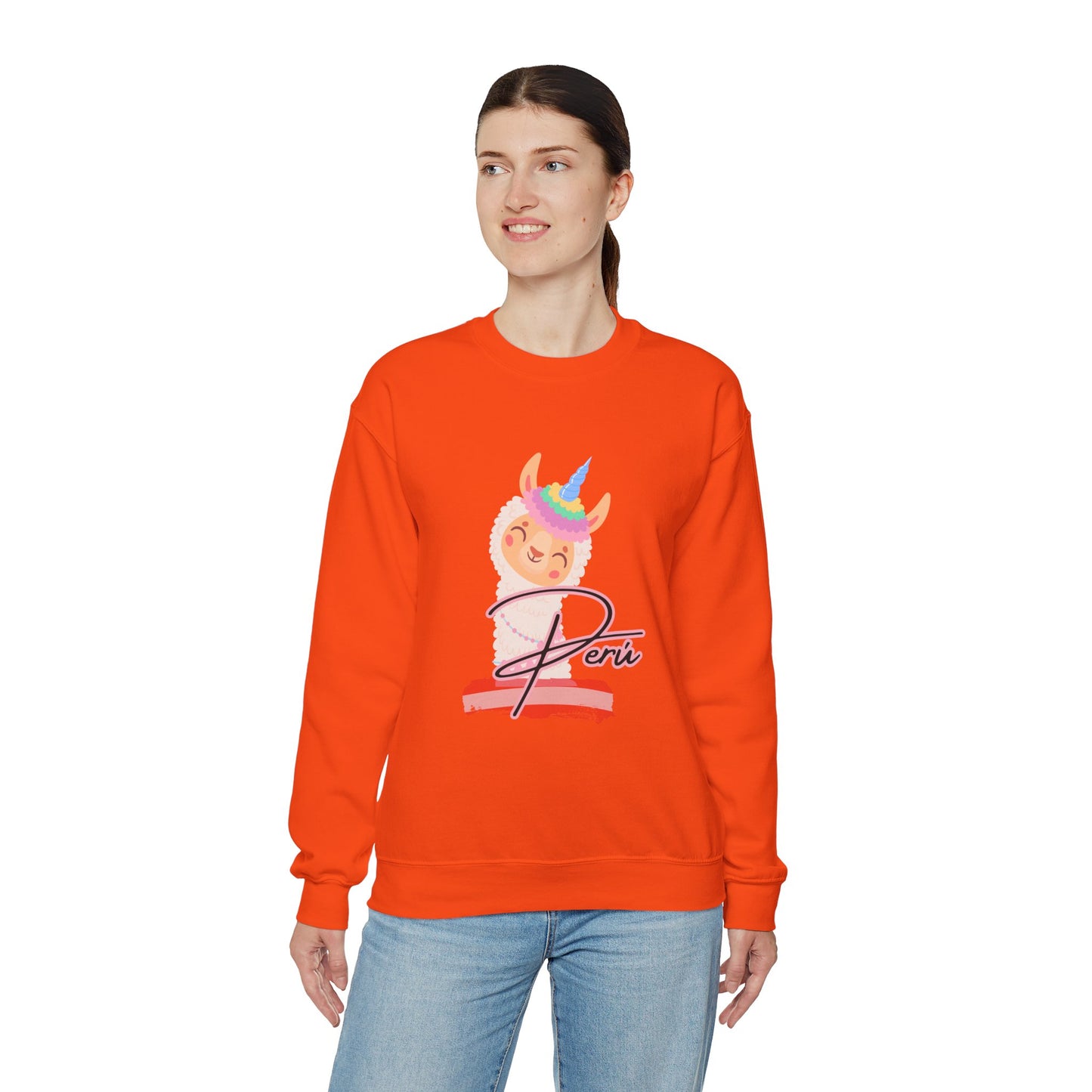 Best Unisex Sweatshirt Peruvian Inspired "Llama Unicorn"