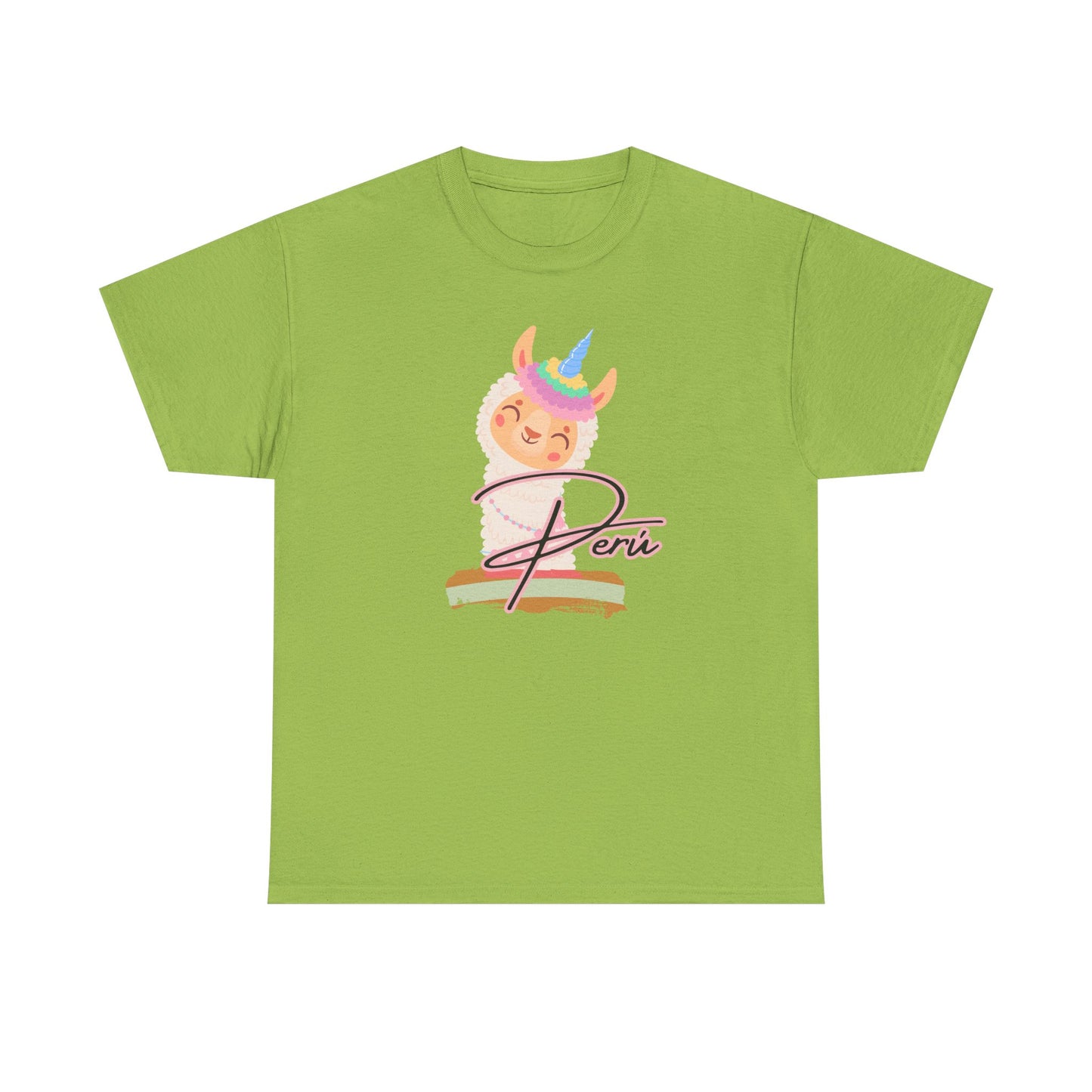 Best Peru Unicorn Llama T-Shirt USA Unisex Cute Peru Pride Tee