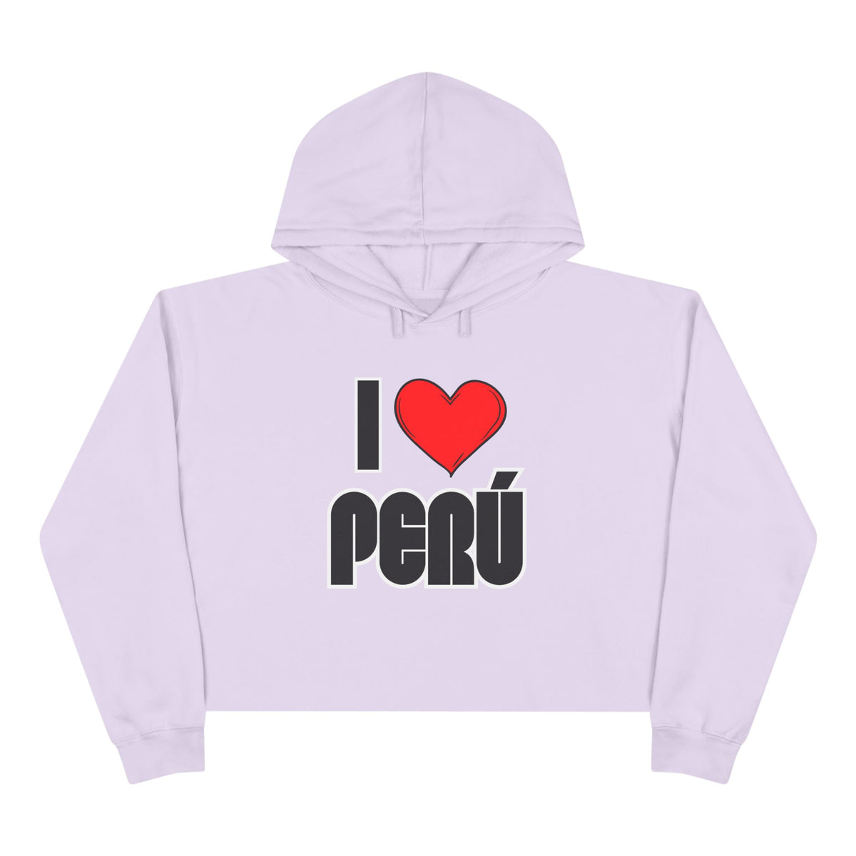 Best I Love Peru Crop Hoodie - Cute Peruvian Pride Gift