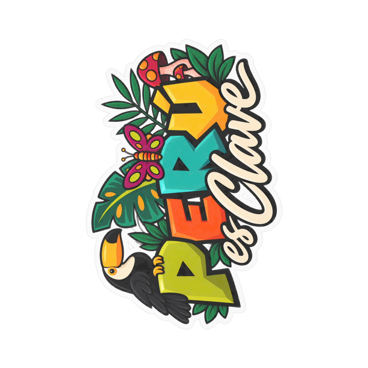 Best Perú es Clave Sticker - Amazon Toucan Jungle Decal