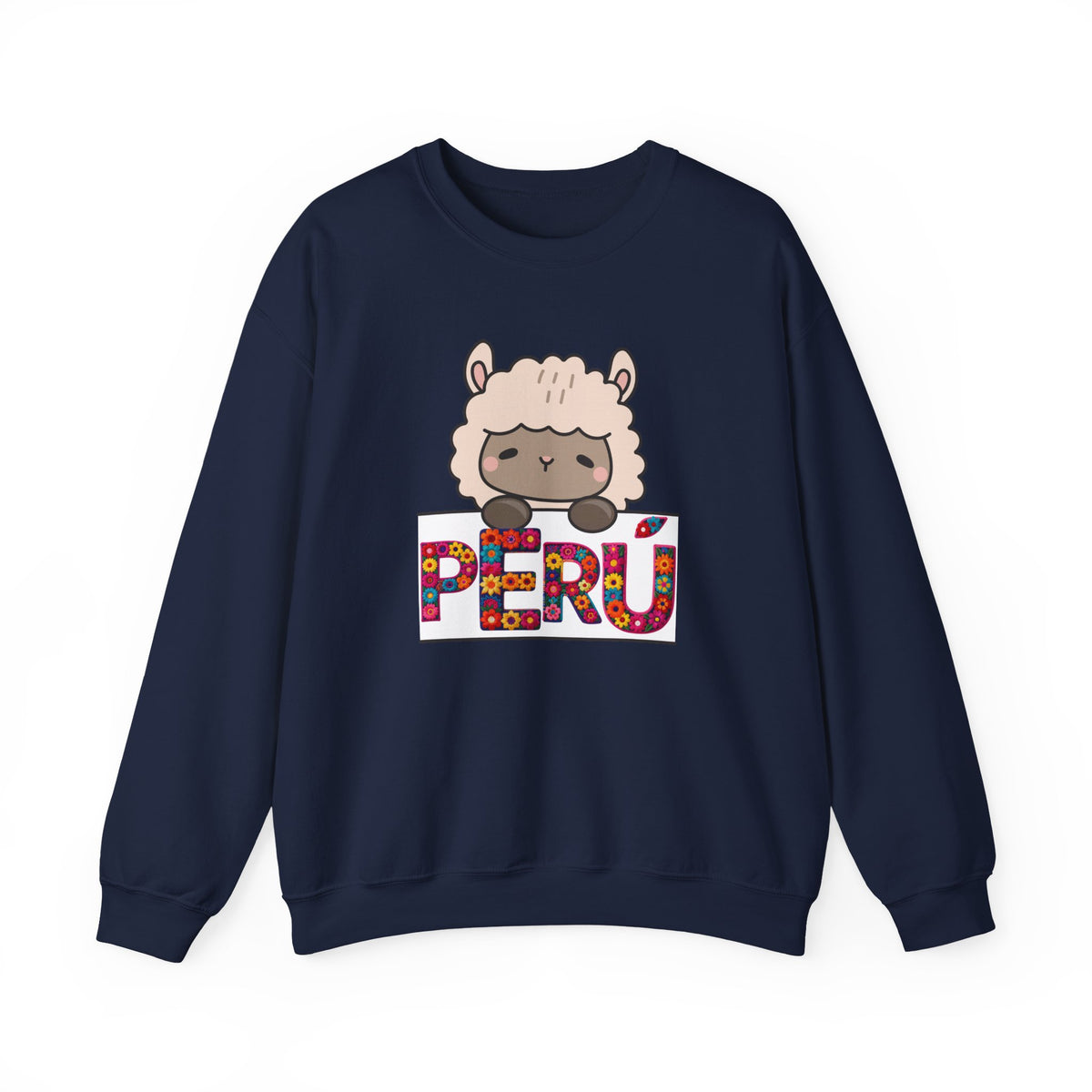 Best Cute Alpaca Peru Sweatshirt - Kawaii Floral Crewneck