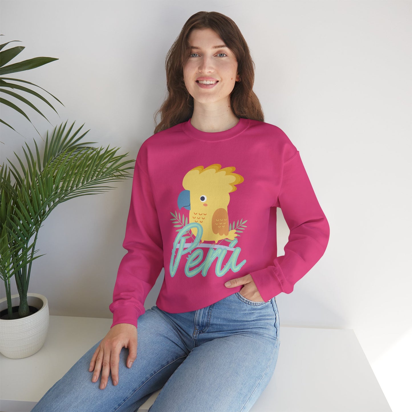 Best Unisex Sweatshirt Peruvian Inspired "Gallito de la Rocas"