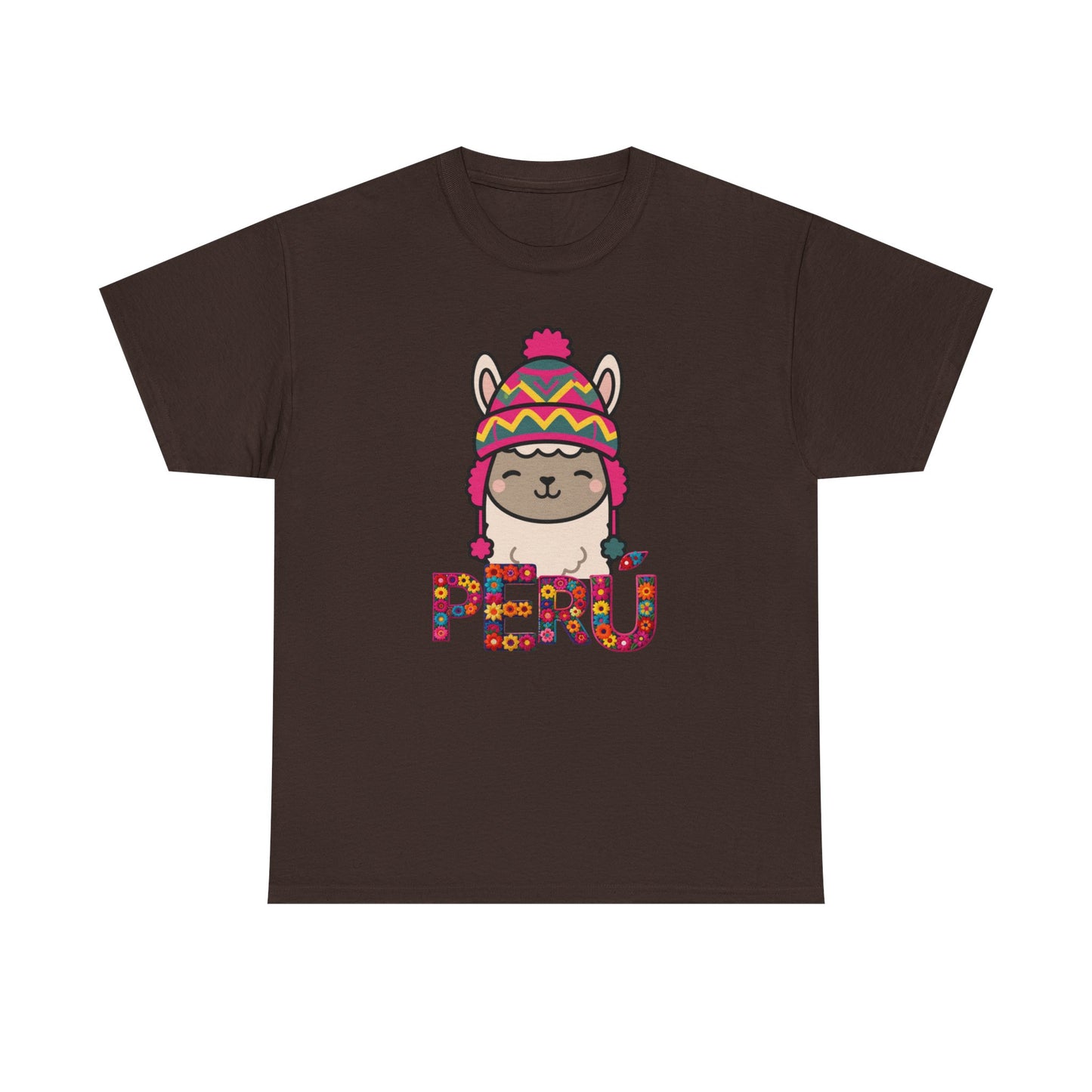 Best Peru Chullo Llama T-Shirt USA Unisex Andean Pride Tee