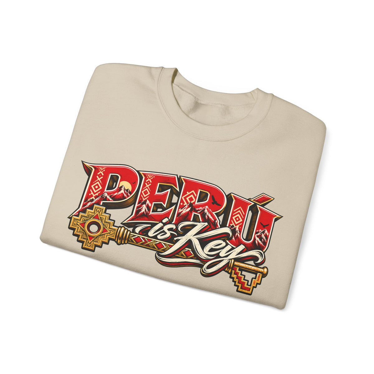 Best Peru is Key Sweatshirt - Andes Sun & Condor Crewneck