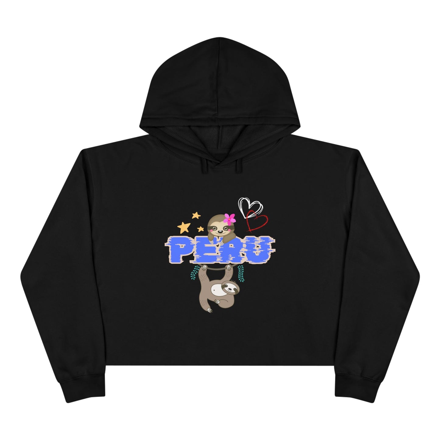 Best Peruvian Crop Hoodie "PERU Jungle Love"