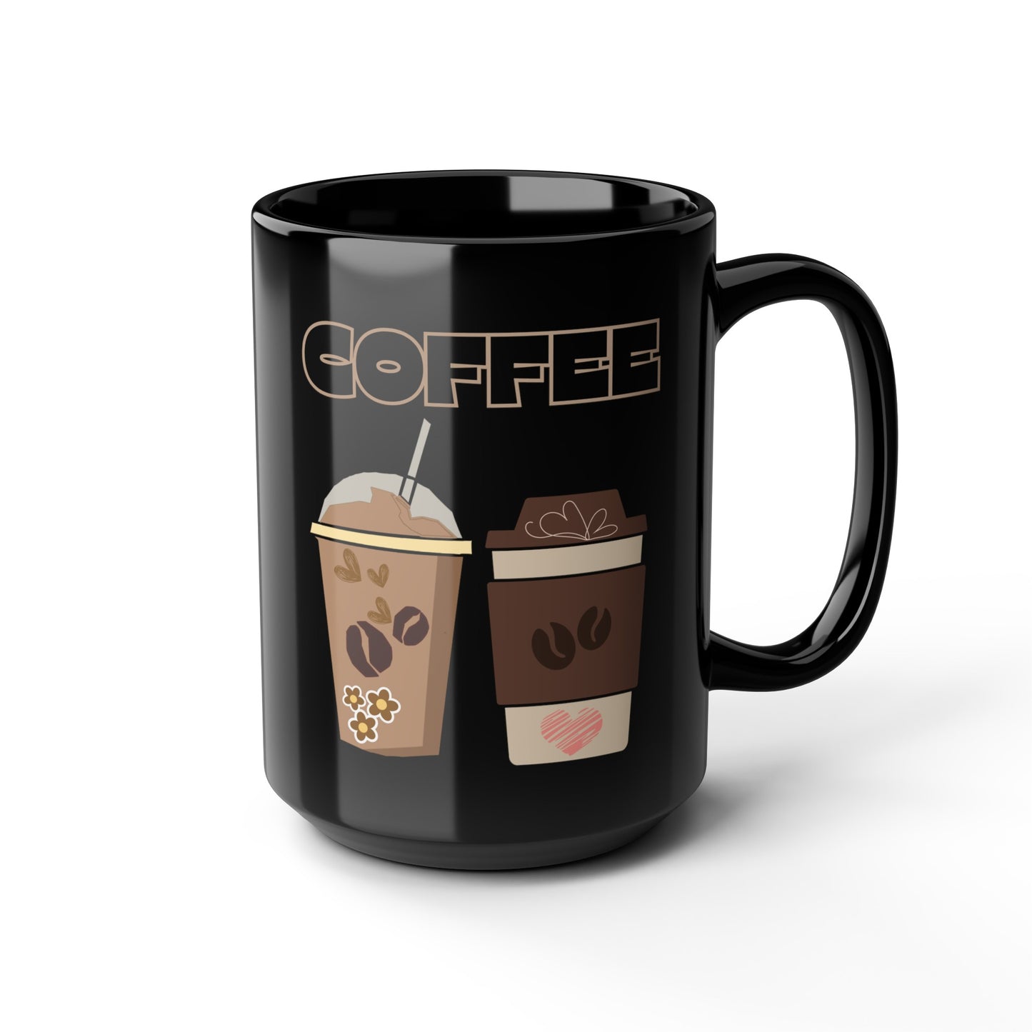 Best Coffee Black Mug (11oz, 15oz) "COFFEE"