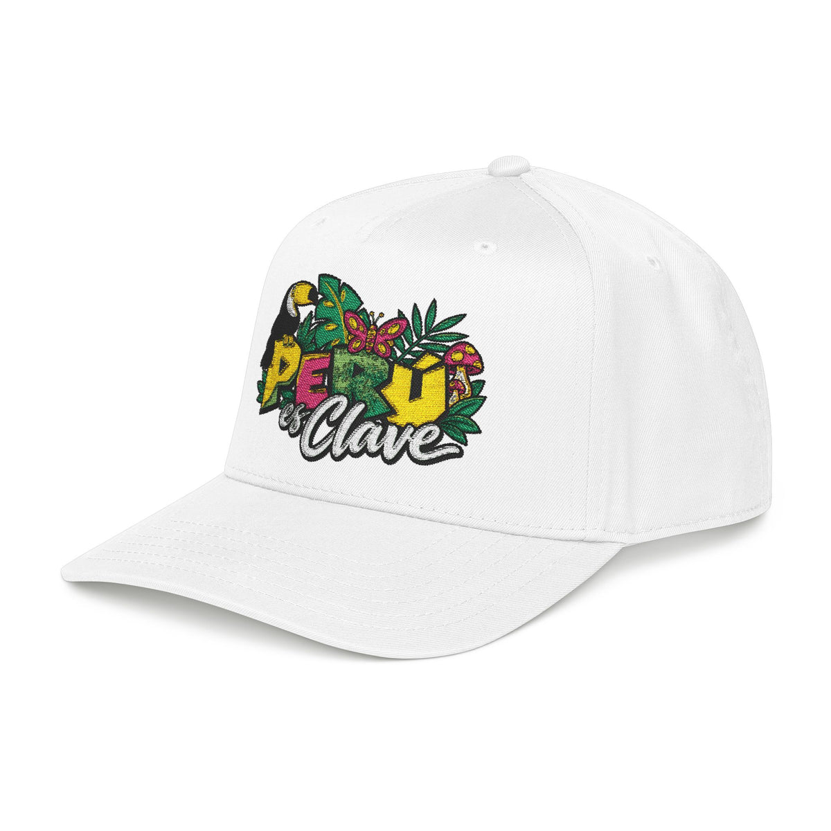 Best Perú es Clave Hat - Embroidered Amazon Toucan Cap