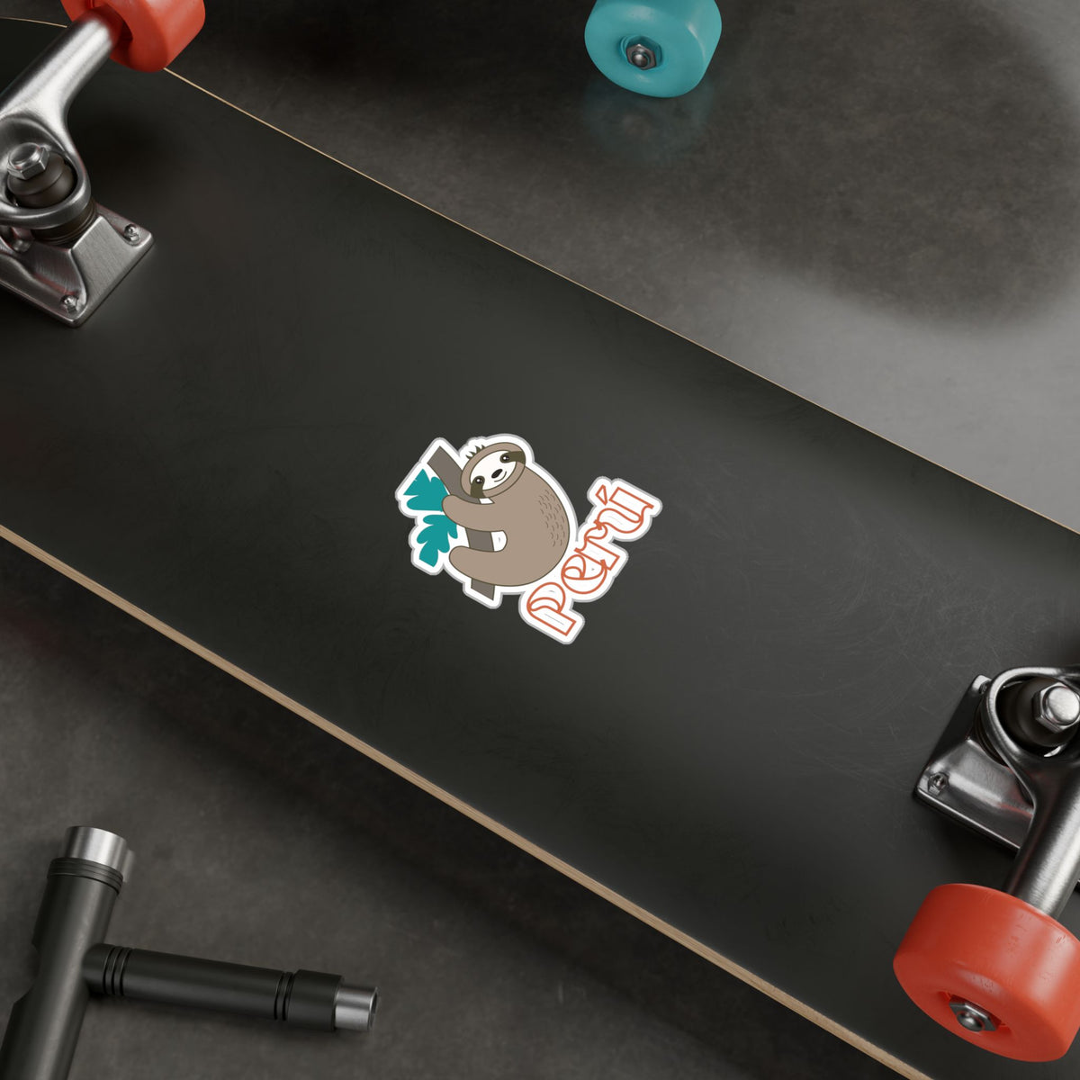 Best Peru Sloth Sticker USA Waterproof Vinyl Decal