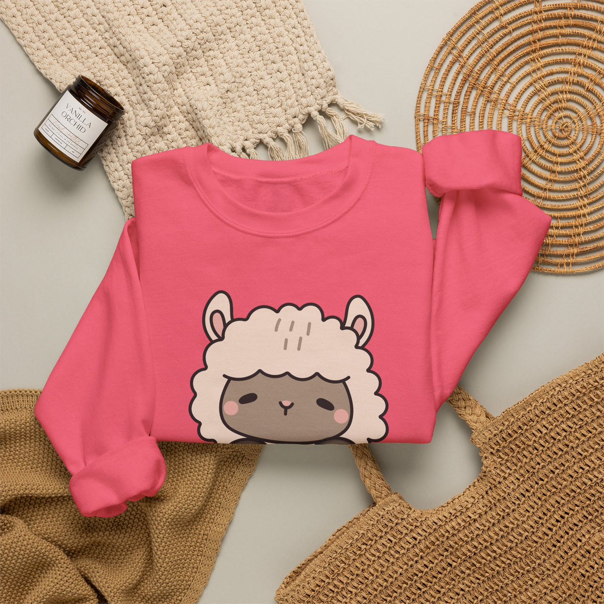 Best Peru Floral Llama Sweatshirt - Crewneck