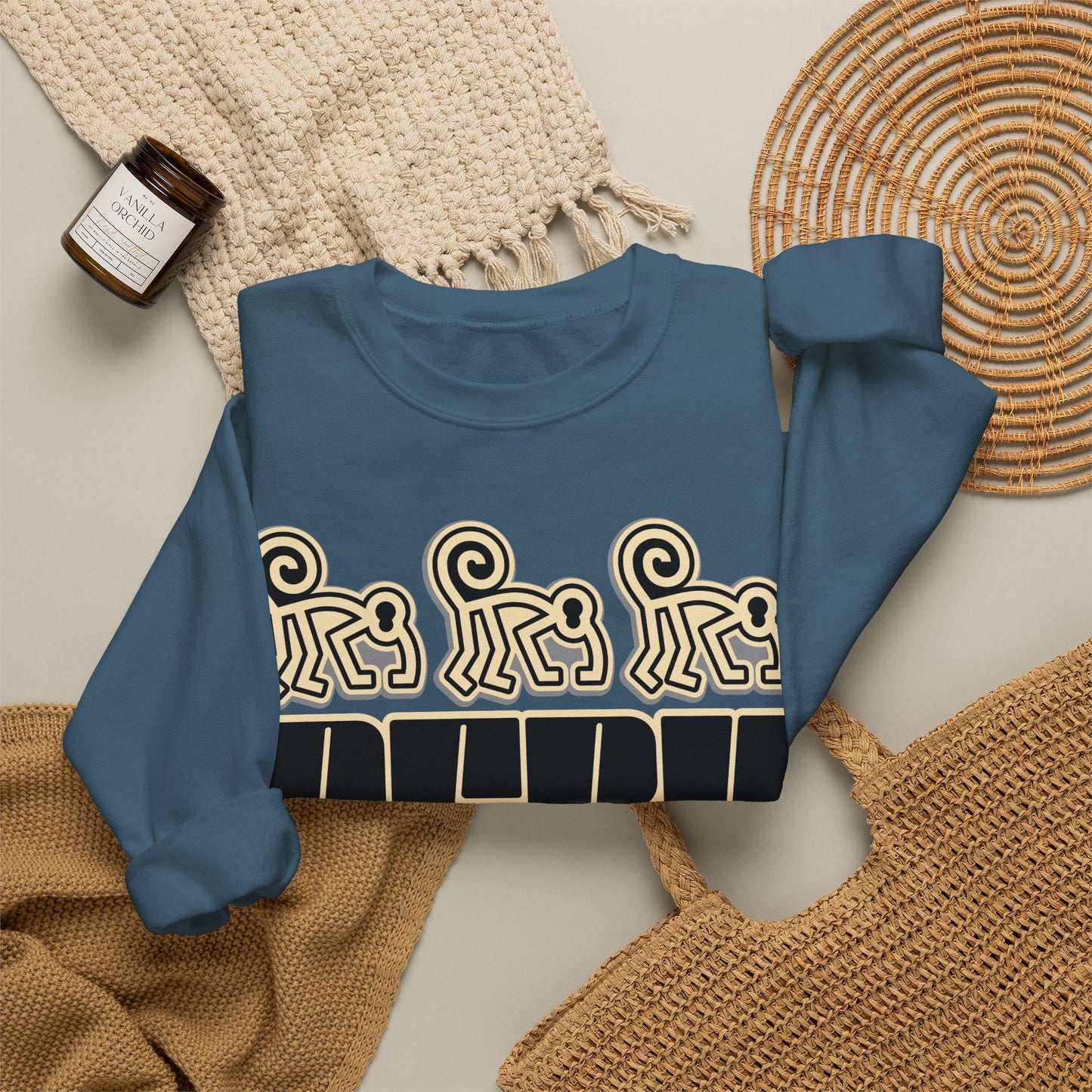 Best Peru Nazca Monkey Sweatshirt - Peruvian Crewneck