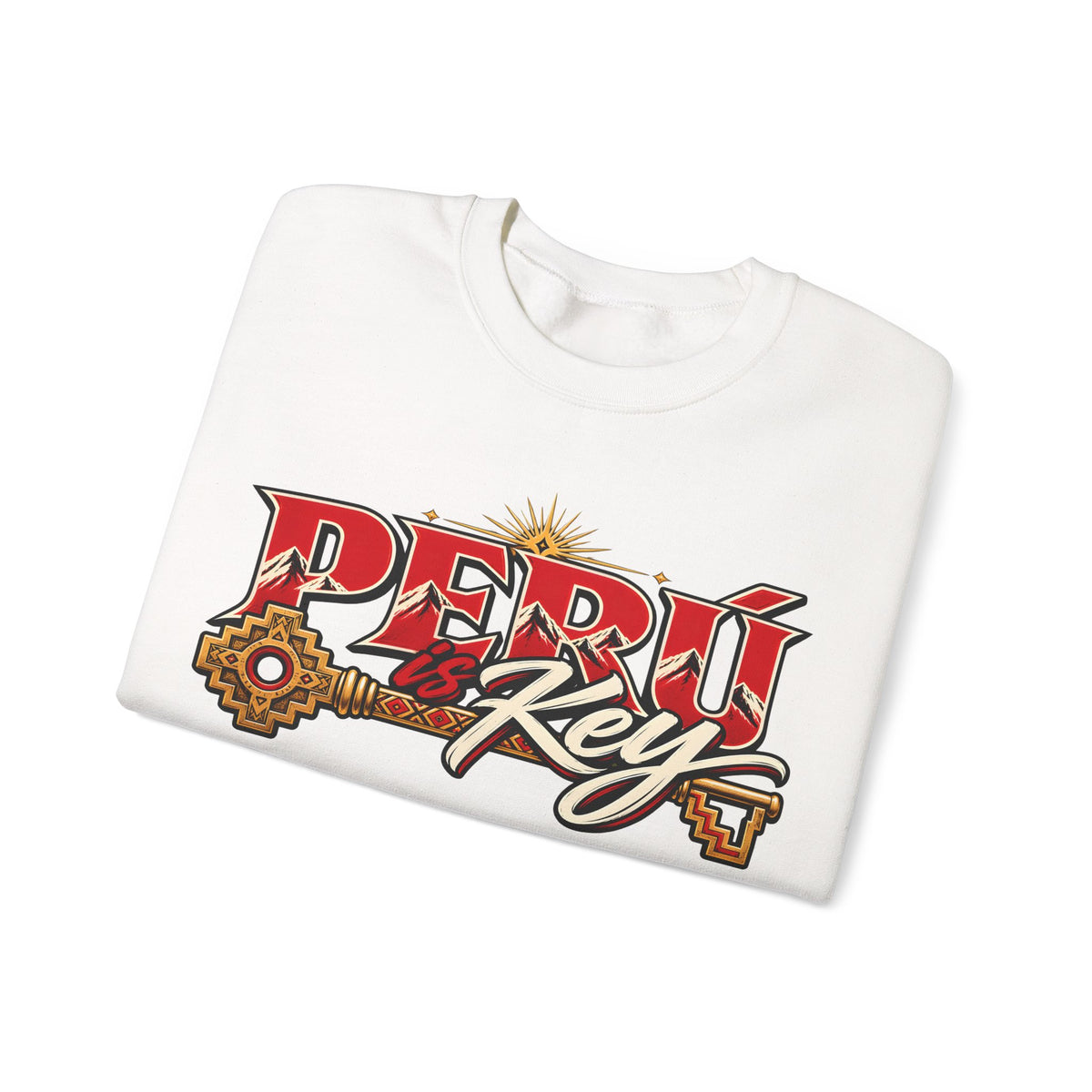 Best Peru is Key Sweatshirt - Golden Sun Andes Crewneck