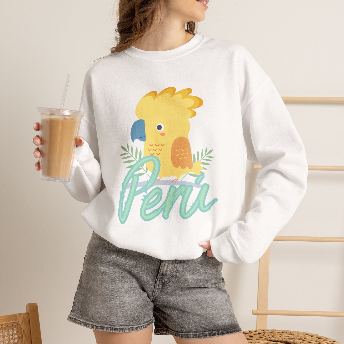 Best Peruvian Unisex Sweatshirt "Gallito de las Rocas"