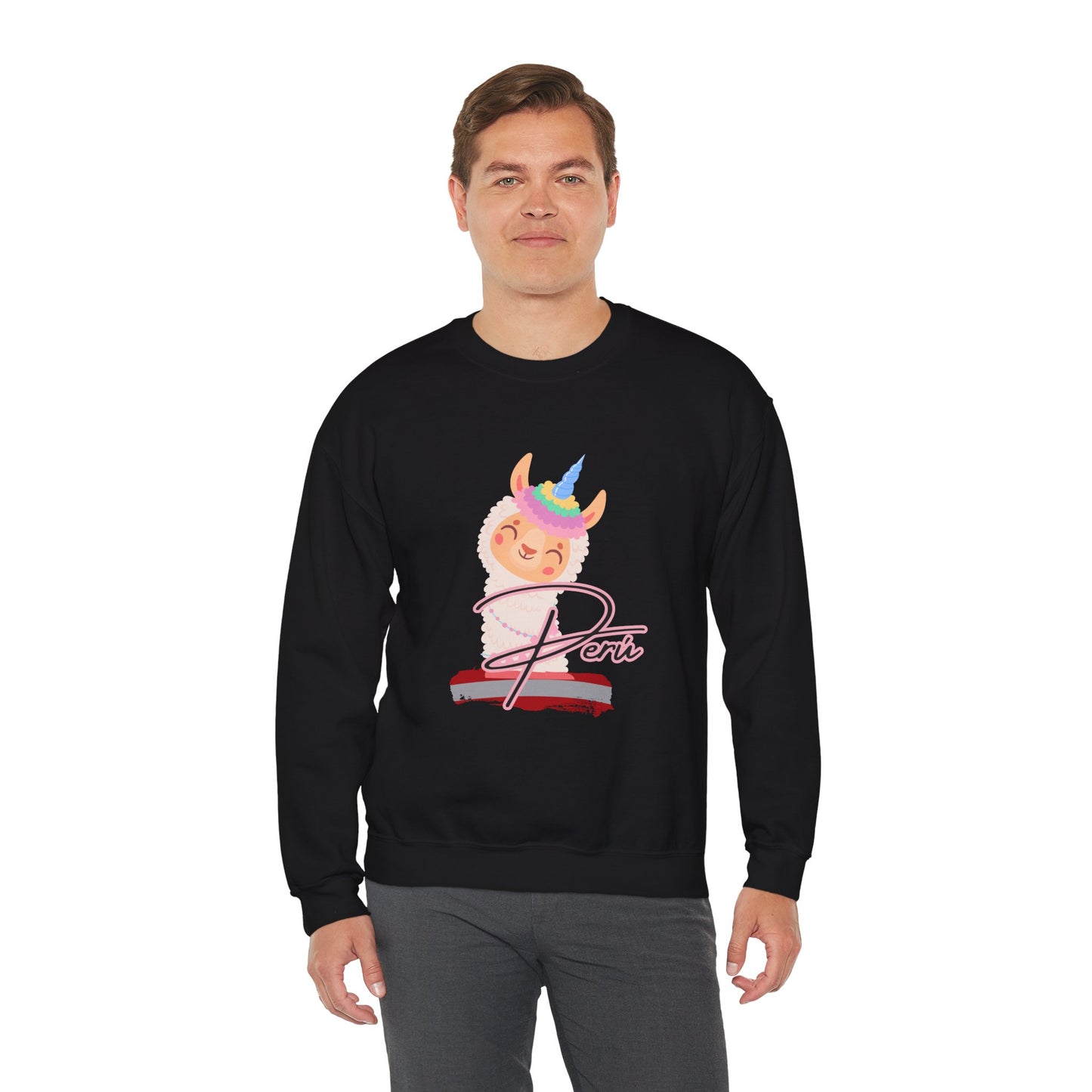 Best Unisex Sweatshirt Peruvian Inspired "Llama Unicorn"