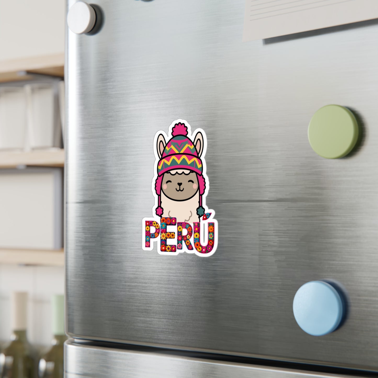 Best Peru Chullo Llama Sticker USA Waterproof Vinyl Decal