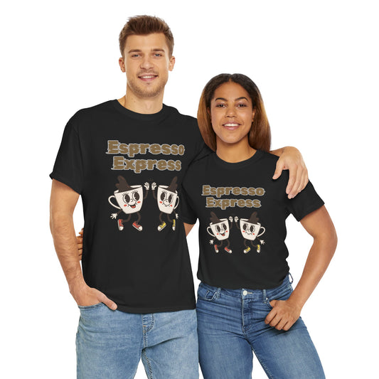 Best Unisex  Espresso Express Coffee Tee That's Brewing Smiles: Caffeine Teamwork