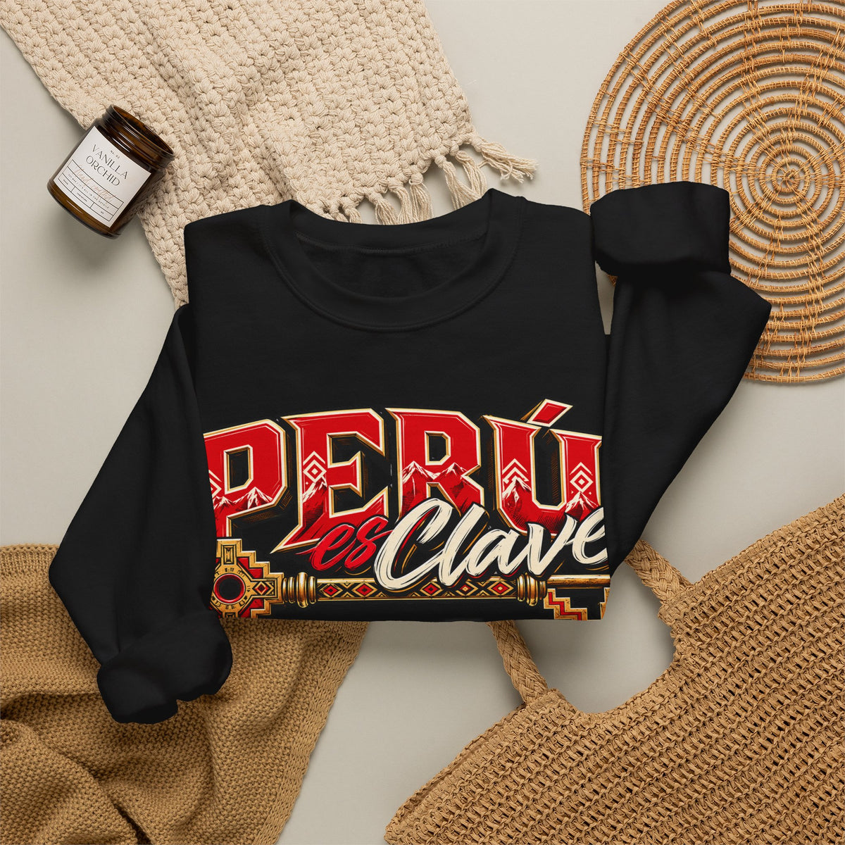 Best Perú es Clave Sweatshirt - Gold Key & Andes Crewneck
