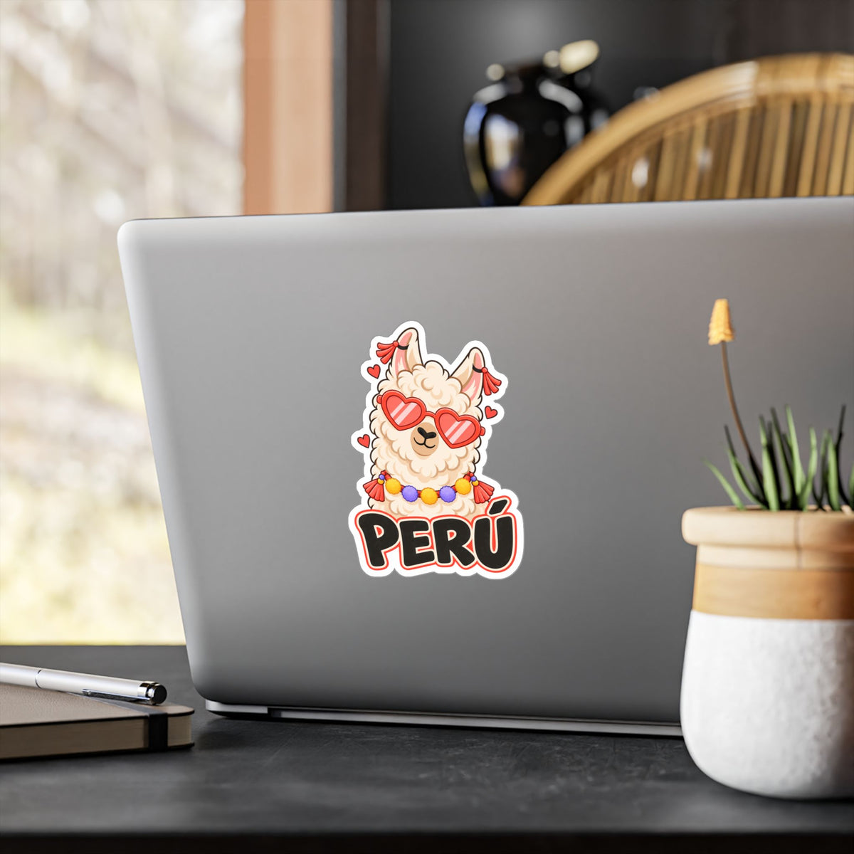 Best Cool Llama Peru Sticker - Heart Sunglasses Llama Decal