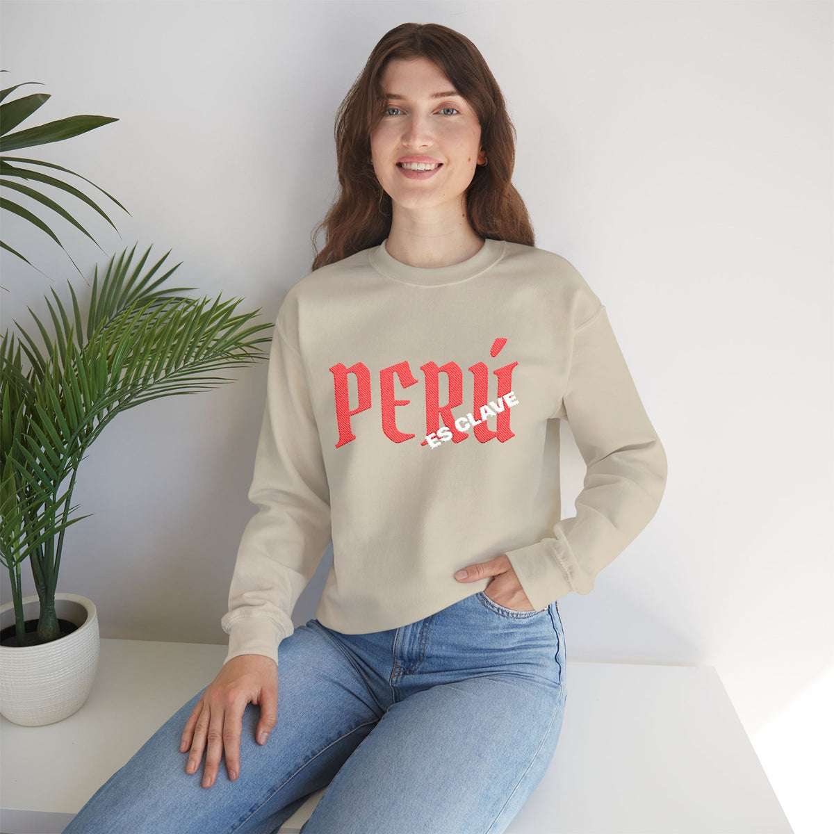 Best Peru Es Clave Embroidered Sweatshirt USA