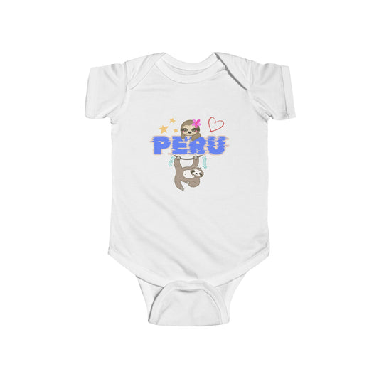 Best Unisex Peruvian Infant Fine Jersey Bodysuit "Peruvian Jungle Perezozo"