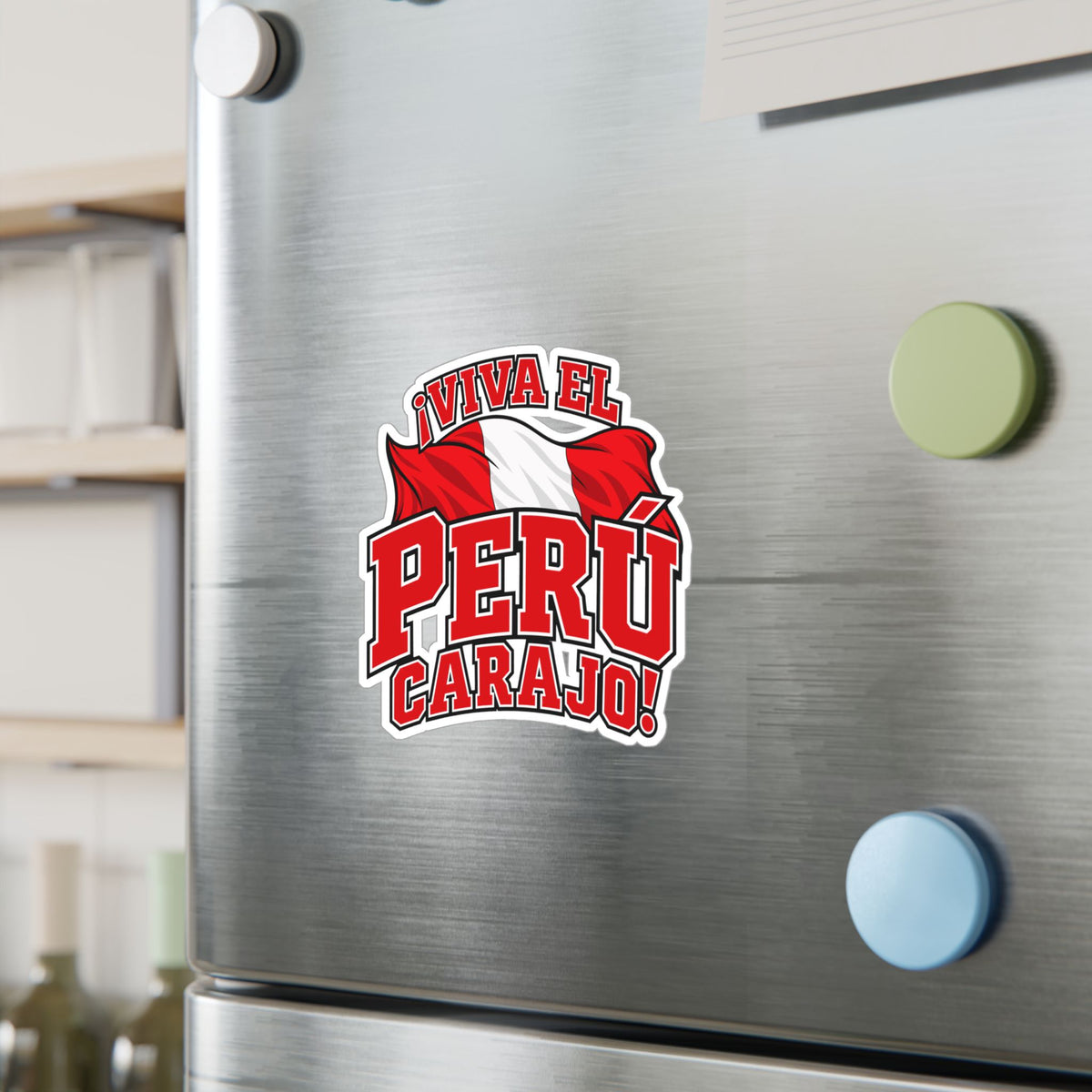 Best Viva el Perú Carajo Sticker - Peru Flag Pride Decal
