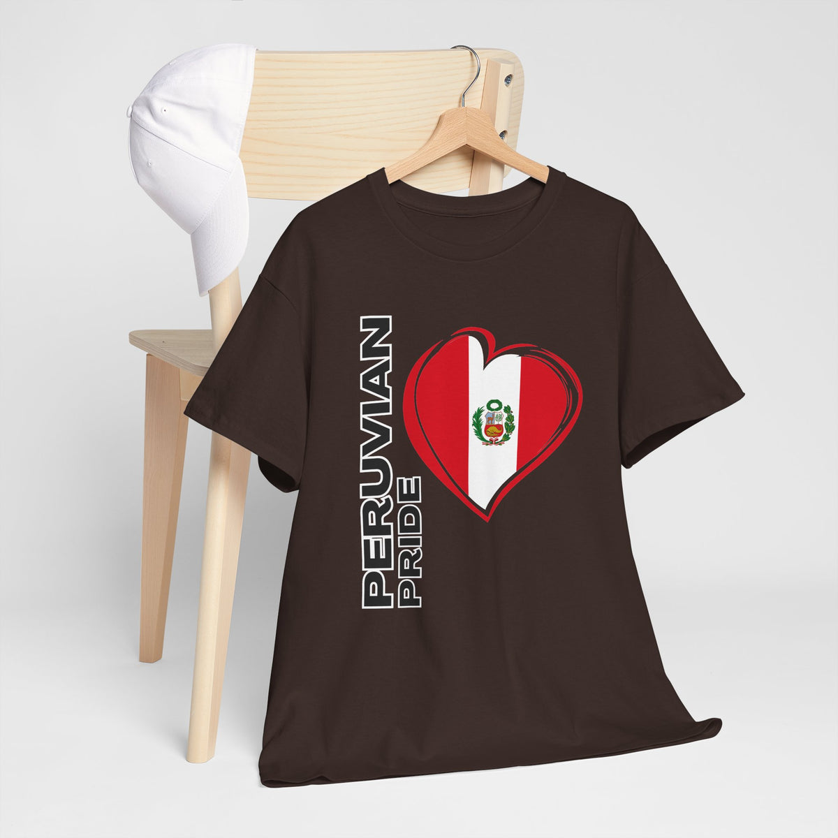 Best Peruvian Pride T-Shirt USA Unisex Flag Heart Tee