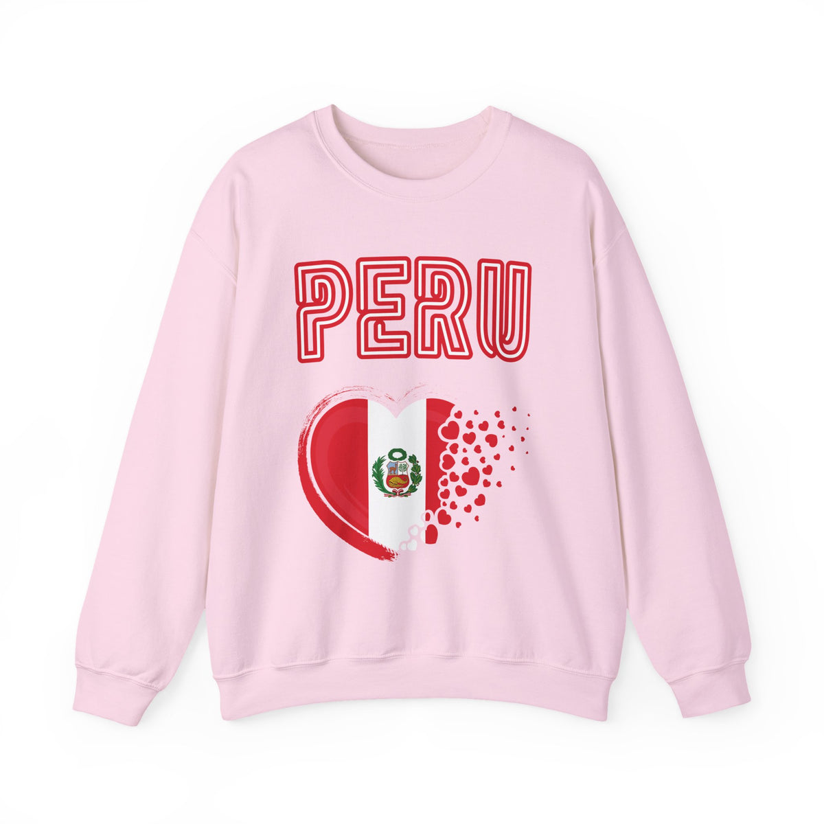 Best Peru Heart Flag Sweatshirt - Crewneck