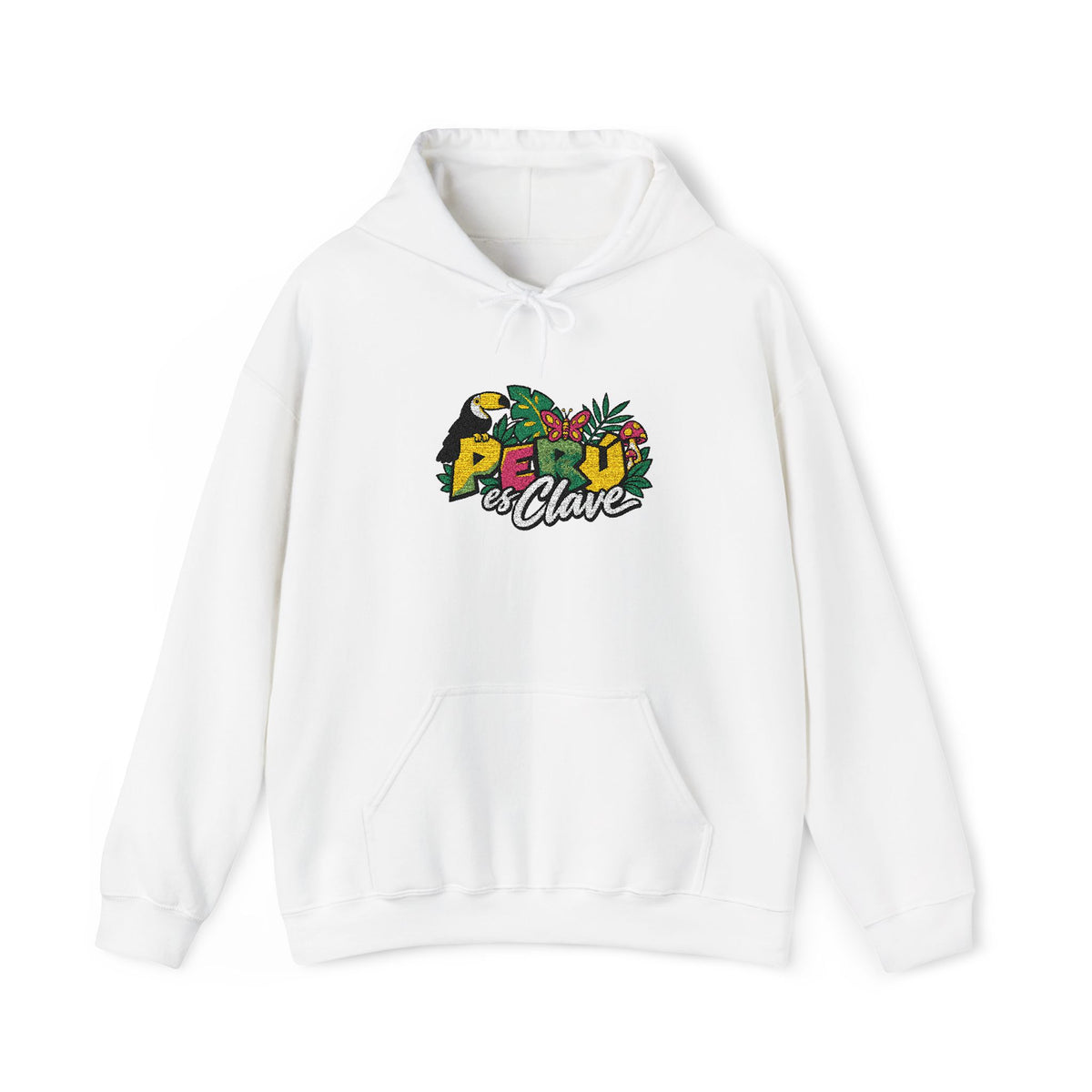 Best Perú es Clave Embroidered Hoodie - Amazon Toucan Gift