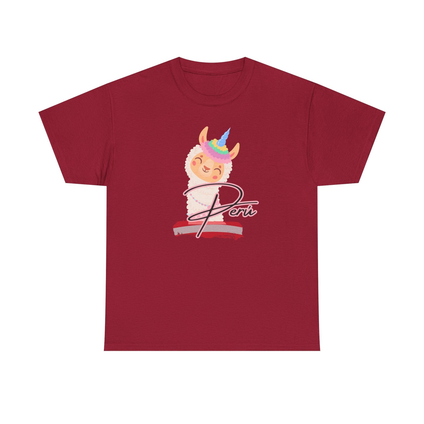 Best Peru Unicorn Llama T-Shirt USA Unisex Cute Peru Pride Tee