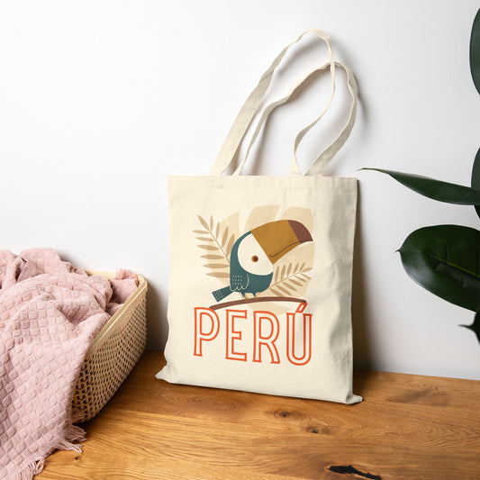 Best Peruvian Canvas Tote Bag "Tucán Perú"