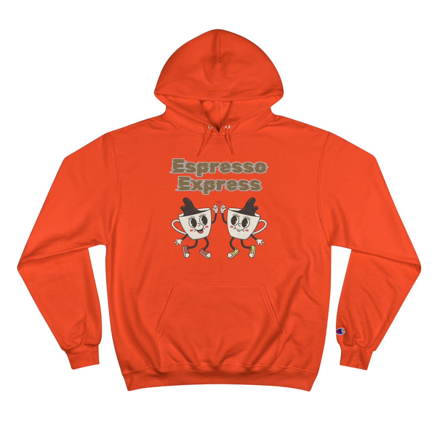 The High-Five Espresso Customized Champion Coffee Hoodie: Hug in a Mug