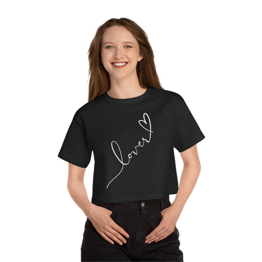 Best Champion Cropped T-Shirt "Lover"