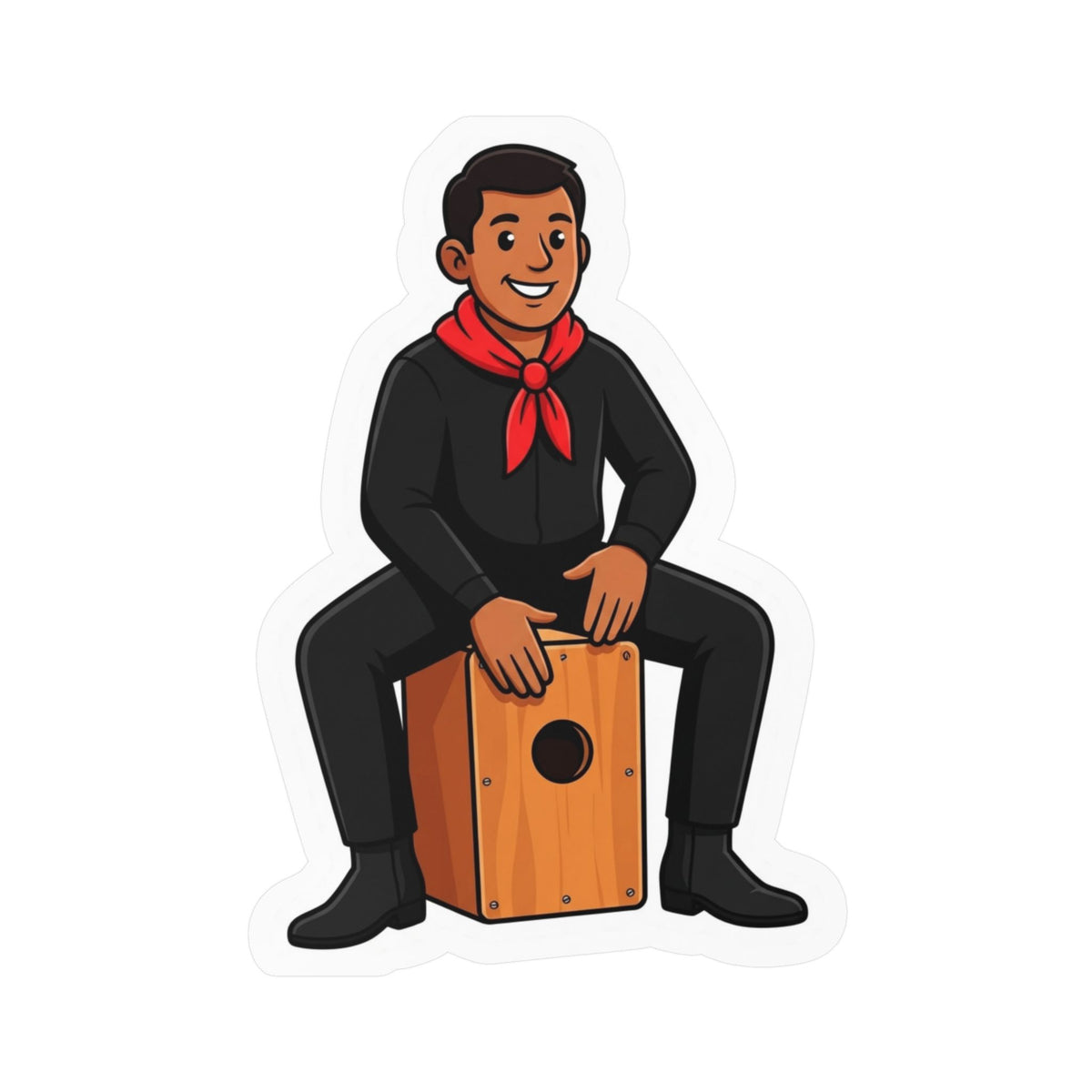 Best Peruvian Cajón Sticker - Afro-Peruvian Music Decal
