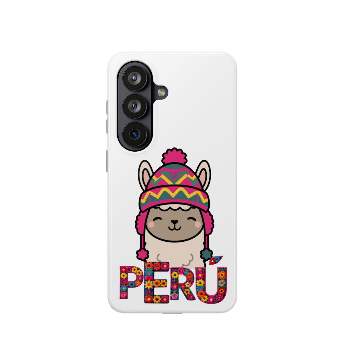Best Peru Phone Case – Cute Llama with Chullo | Peruvian Gift