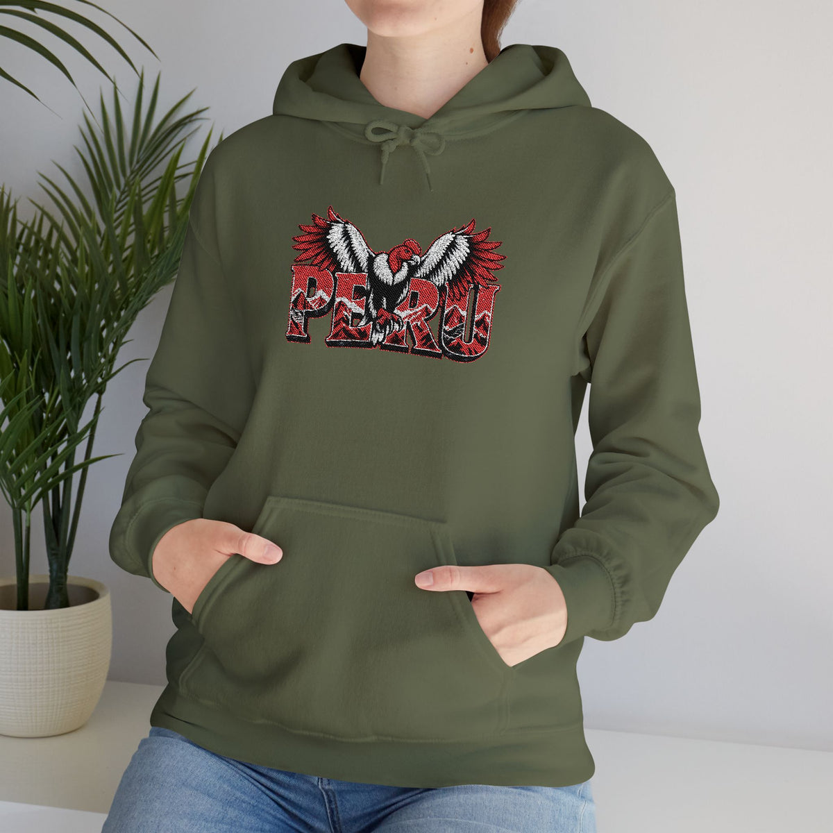 Best Peru Condor Embroidered Hoodie in USA