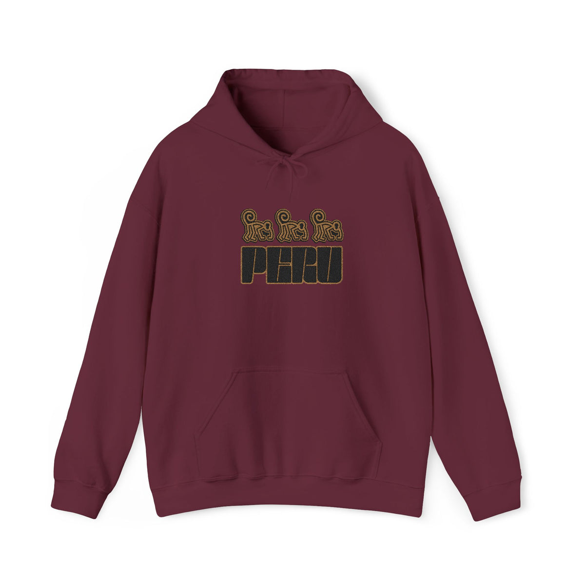 Best Nazca Lines Hoodie - Embroidered Monkey Peru Gift