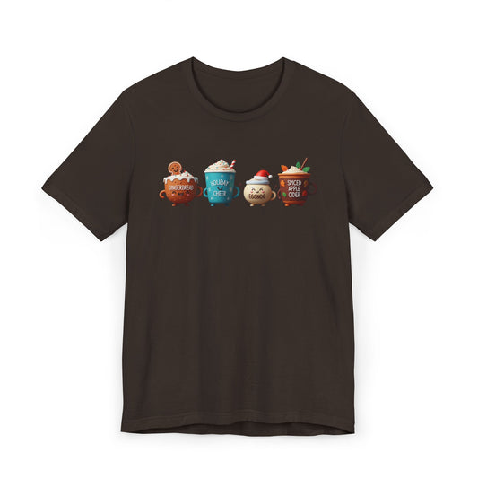 🍪☕ Gingerbread & Holiday Cheer T-Shirt USA | Festive Coffee Tee