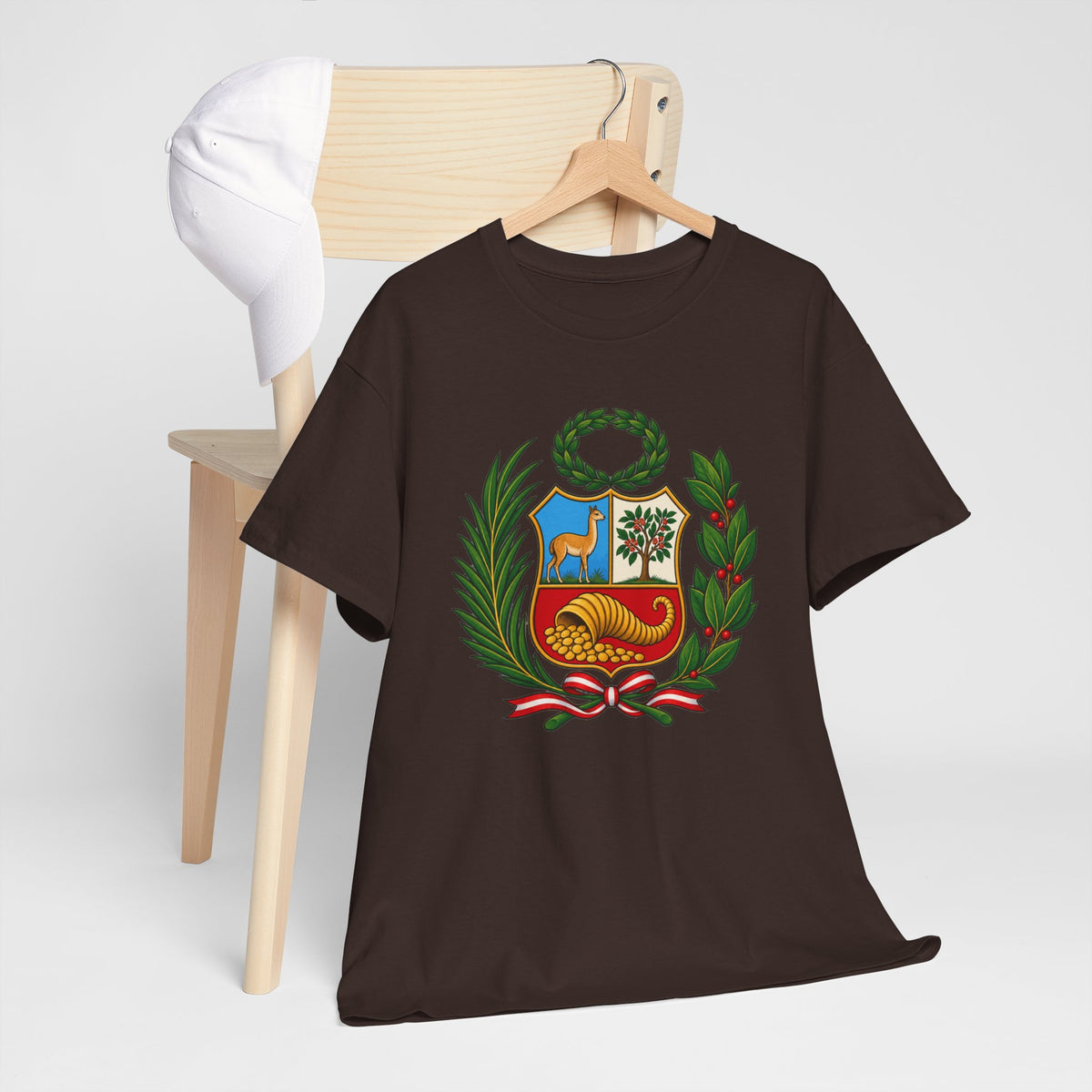 Best Peru Coat of Arms T-Shirt - Escudo Nacional Tee Gift