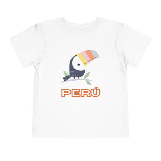 Best PeruvianToddler Short Sleeve Tee "Peru Toucan Colors"