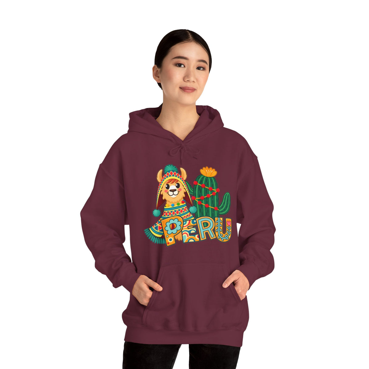 Best Peru Llama Hoodie - Cozy Peruvian Gift for Him & Her