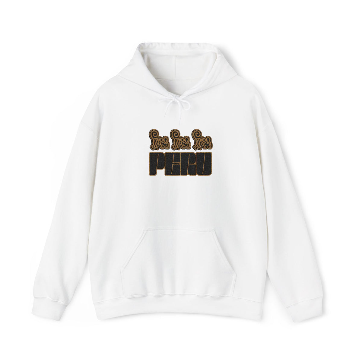 Best Nazca Lines Hoodie - Embroidered Monkey Peru Gift