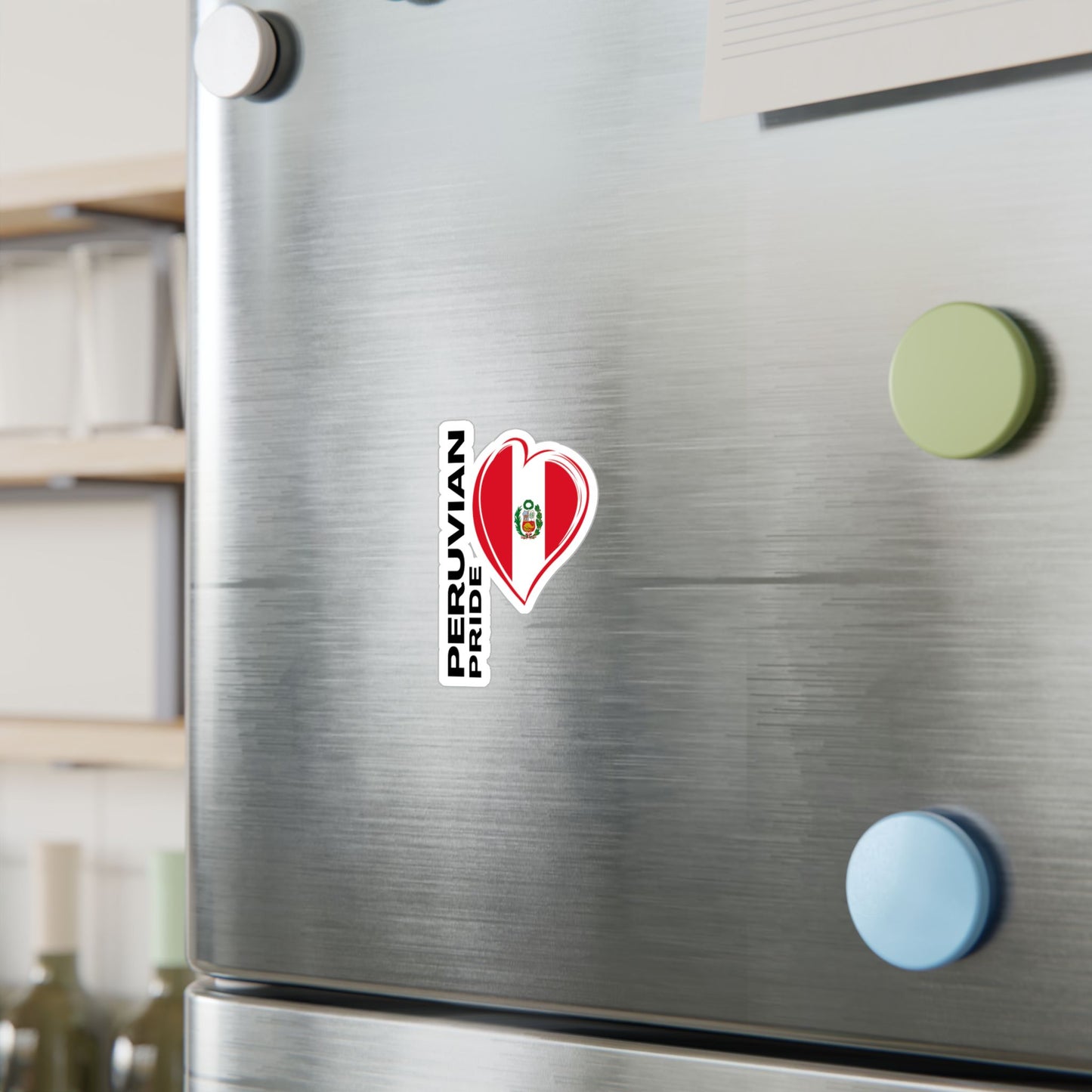 Best Peruvian Pride Sticker - Heart Flag Decal