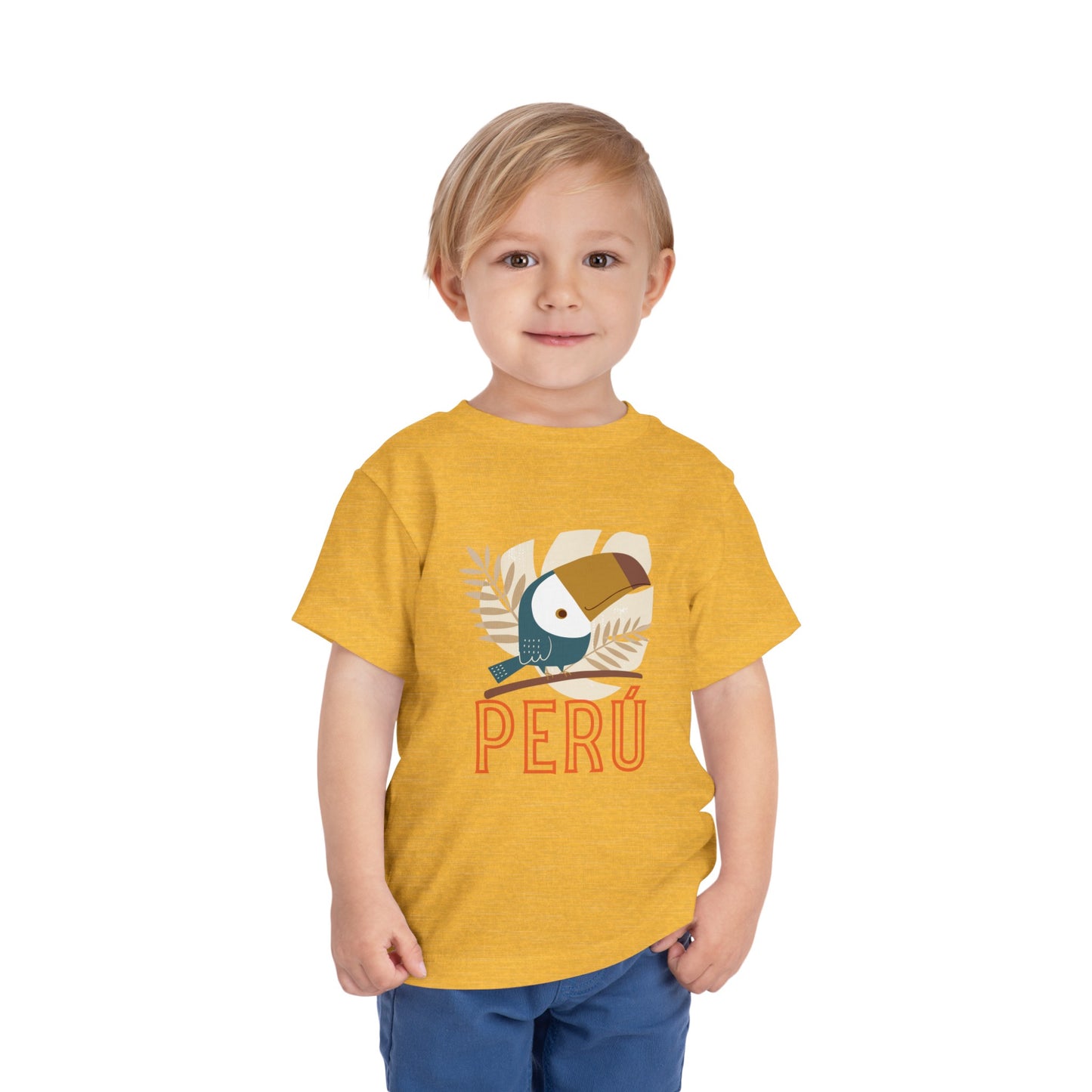 Best PeruvianToddler Short Sleeve Tee "Peru Toucan"