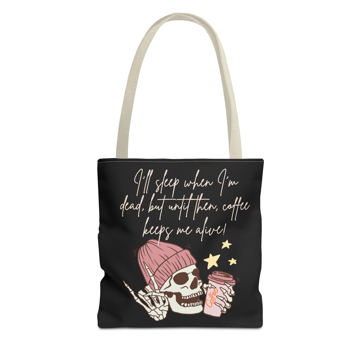 Best Coffee Tote Bag "Coffee keeps me alive"