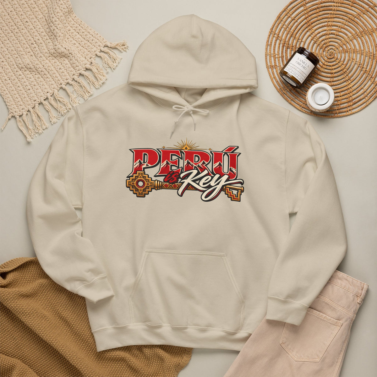 Best Peru is Key Hoodie - Golden Sun & Andes Peruvian Gift
