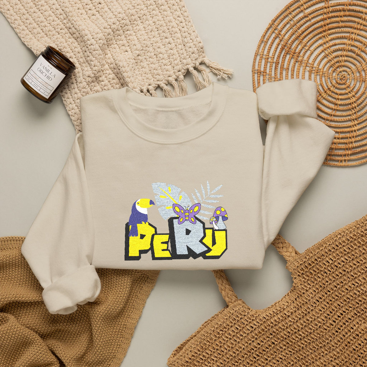 Best Peru Jungle Embroidered Sweatshirt USA