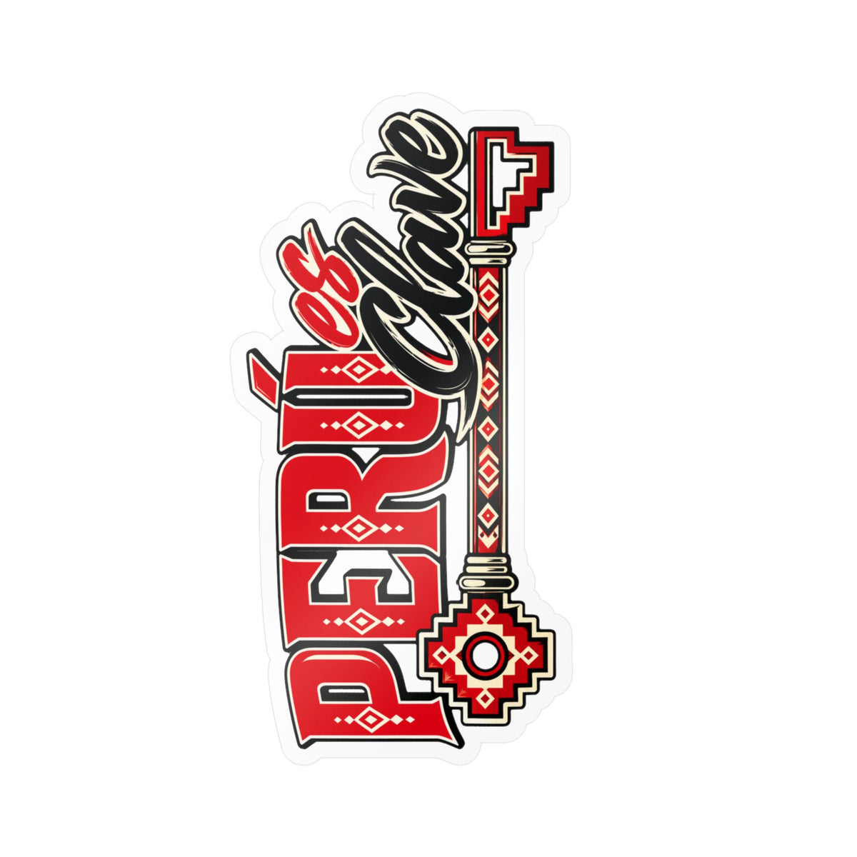 Best Perú es Clave Sticker - Chakana Key Vinyl Decal Gift