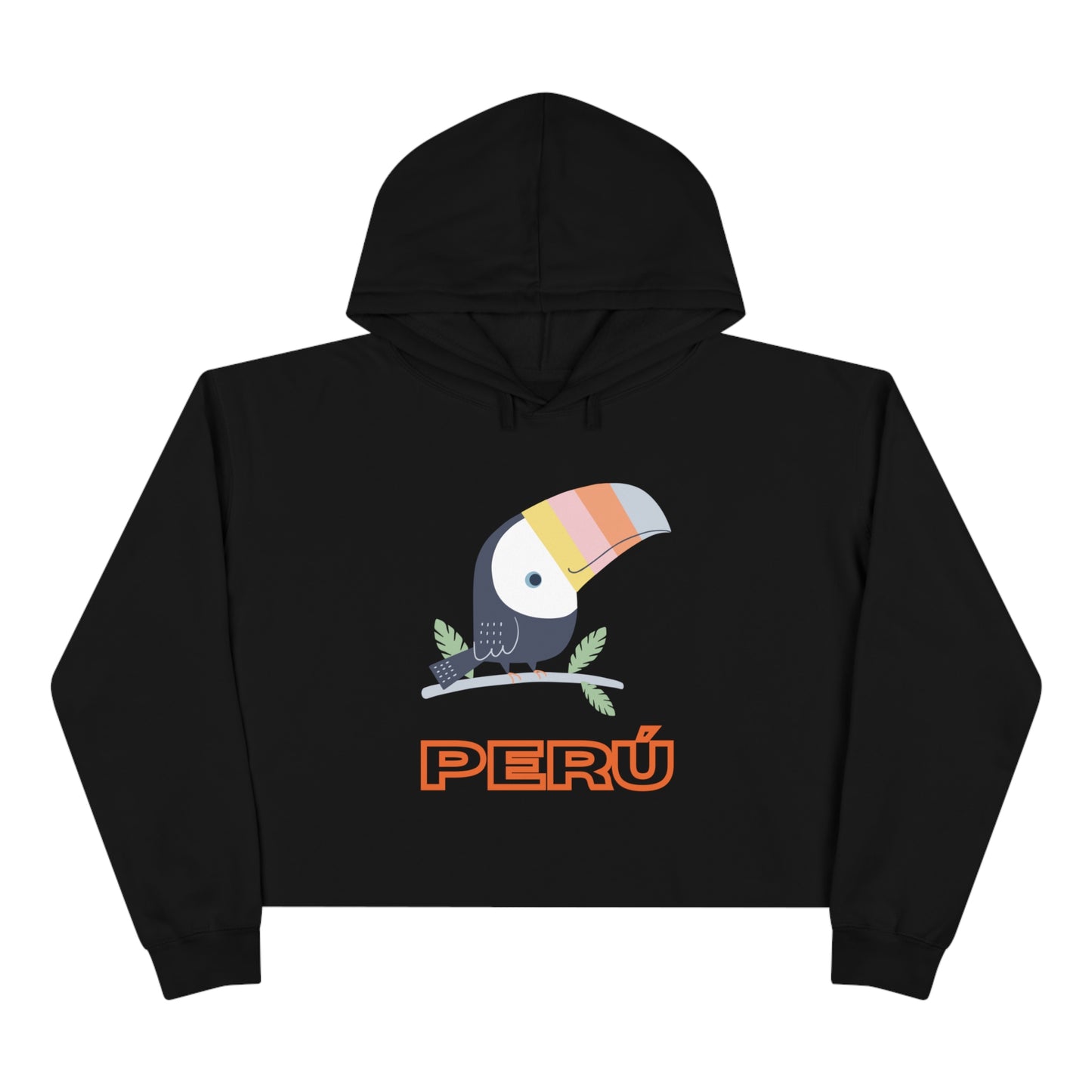 Peruvian Crop Hoodie "Tucan Peru"