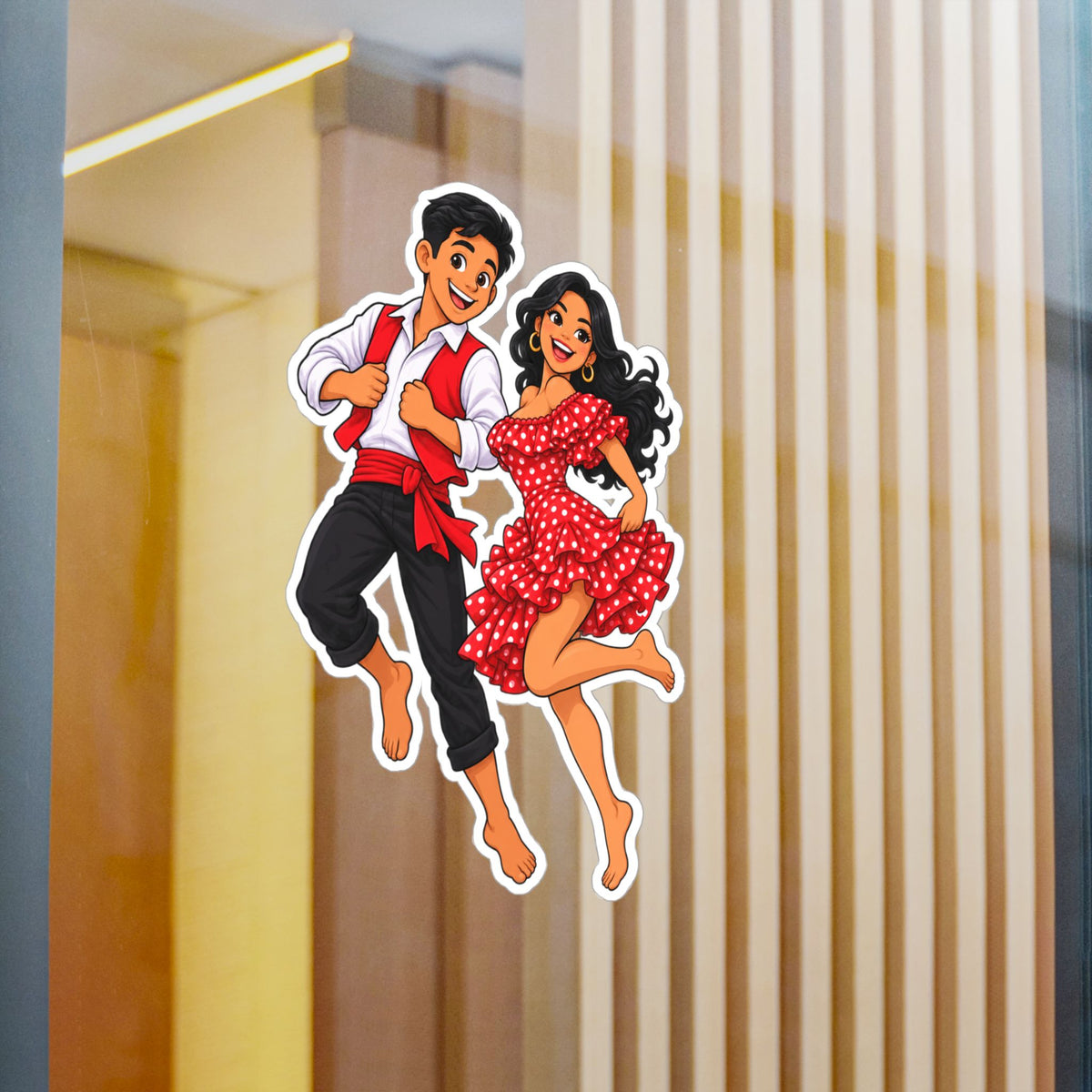 Best Peruvian Dance Couple Sticker - Afro-Peruvian Decal