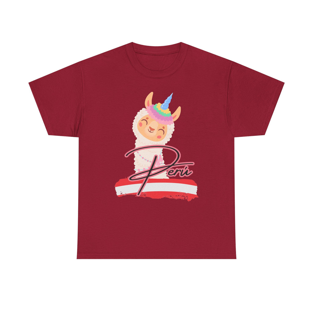 Best Peru Unicorn Llama T-Shirt USA Unisex Cute Peru Pride Tee